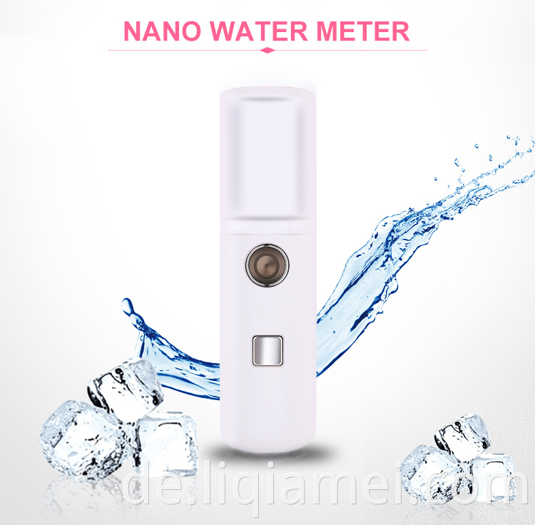 Elektrische Gesichtsnebelspray Vaporizador Mini 30ml USB wiederaufladbares Gesichtsfeuchter Nano Gesichtsdampfer Sprühgerät